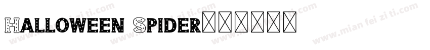 Halloween Spider字体转换